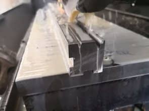 Nc Fine Grinding of Double V Groove