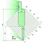 24° Flattening/hemming punches/top-tools