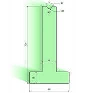 90° T-dies,H=120mm