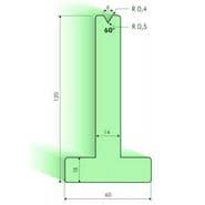 60° T-dies,H=120mm