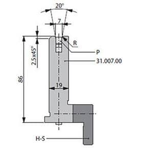 20° Dies, H=86mm