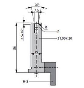 20° Dies, H=86mm