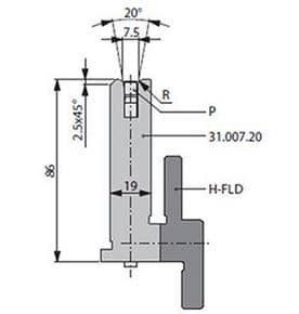 20° Dies, H=86mm