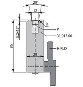 20° Dies, H=86mm